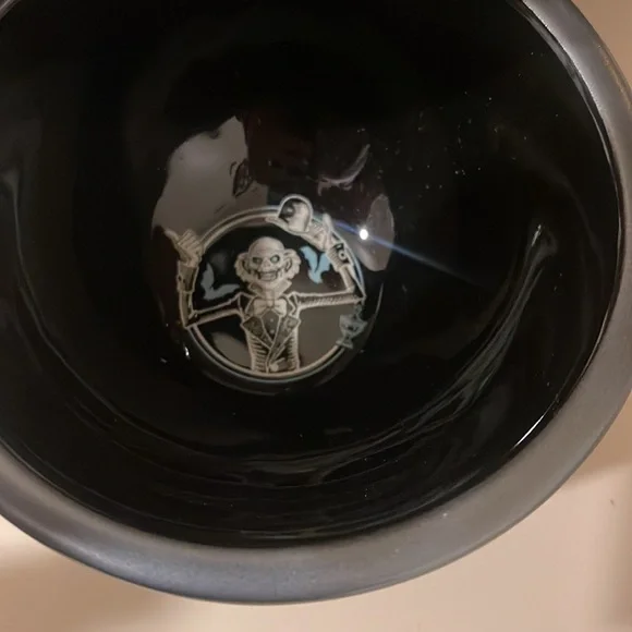 Haunted Mansion Black and Silver Serving Bowls